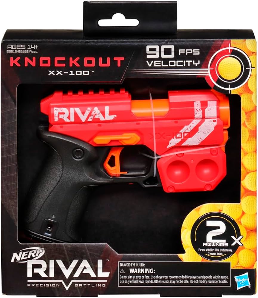 NERF RIVAL　HERACLES & KNOCKOUT Amazon.com: Nerf Rival Knockout XX-100 Blaster - Round